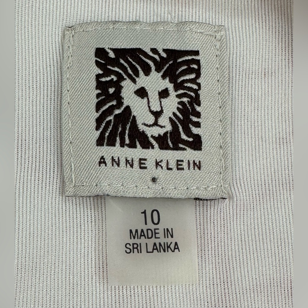 ANNE KLEIN Sleeveless Floral linen Dress Sz10 vibrant super light! A-16 - Picture 13 of 16